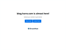 Tablet Screenshot of blog.harro.com